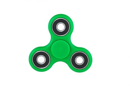 Fidget spinner groen met logo
